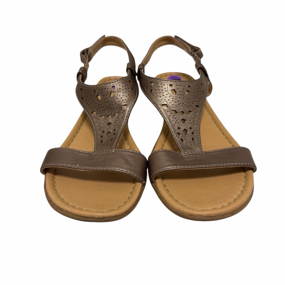 Naturalizer Solid Bronze Metallic Sandals